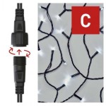 Standard LED spojovací vánoční řetěz, 10 m, venkovní i vnitřní, studená bílá