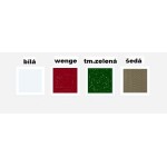 Mega Plast, Taburet polyratan, 45 x 35,5 x 35,5 cm, šedý