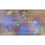 LED vánoční nano řetěz, 1,9 m, 2x AA, vnitřní, multicolor, časovač