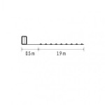 LED vánoční nano řetěz, 1,9 m, 2x AA, vnitřní, multicolor, časovač