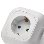 Rozbočovací kostka s přívodem, 2× USB, 4 zás., 1,9m SCHUKO
