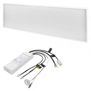 LED panel 30×120, obdélníkový vestavný bílý, 40W neut.b. UGR, Emergency