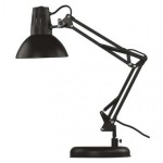 Stolní lampa DUSTIN na žárovku E27, černá