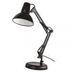 Stolní lampa DUSTIN na žárovku E27, černá