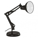Stolní lampa DUSTIN na žárovku E27, černá