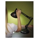 Stolní lampa DUSTIN na žárovku E27, černá