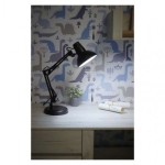 Stolní lampa DUSTIN na žárovku E27, černá