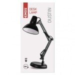 Stolní lampa DUSTIN na žárovku E27, černá