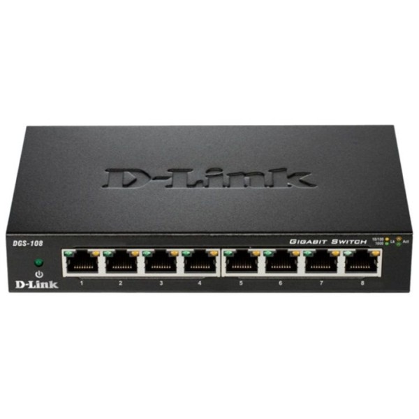 D-LINK 10/100/1000 8-p. switch (DGS-108)