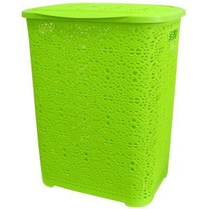 Mega Plast, Koš na prádlo MONAKO, 57 x 45 x 38 cm, světle zelený