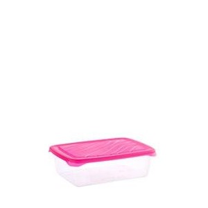 Mega Plast, Dóza Frigo basic 18,5 x 14,5 x 6 cm (0,95 l), růžová, žlutá, modrá nebo zelená