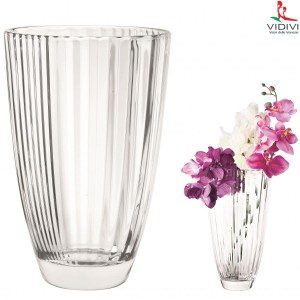 VIDIVI, skleněná váza DIVA, průměr 16 cm, výška 24  cm