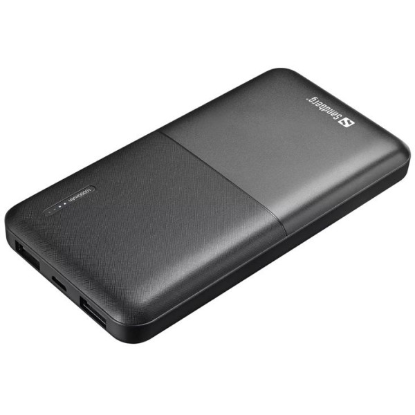 Sandberg PWB 10000 mAh, 2x USB-A BK