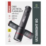 CREE LED nabíjecí kov. svítilna Ultibright 80 P3180, 600lm