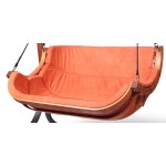 Igotrend, závěsné houpací křeslo pro 2 osoby Mentoriend Trapezoid D, terracotta