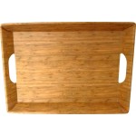 DUE ESSE, Podnos s uchy Bamboo Nature 38,5 x 28,5 cm, světlý