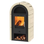 ALFA PLAM, krbová kamna ORIJENT s keramickou obložkou, merano, horní, průměr 150 mm, 6 kW