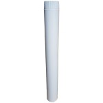 Žemini, Roura pro kouřovod, průměr 120 mm, délka 1 m, barva - bílá
