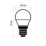 LED žárovka Classic Mini Globe 6W E27 teplá bílá