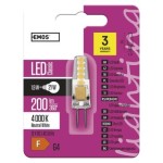 LED žárovka Classic JC 2W 12V G4 neutrální bílá