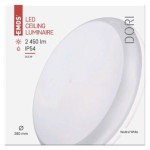 LED přisazené svítidlo Dori, kruhové bílé 24W neutr.b., IP54