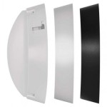 LED přisazené svítidlo, kruhové č/b 14W neutrální bílá
