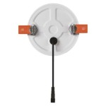 LED panel 100mm, kruhový vestavný bílý, 8W neut. bíla, IP65