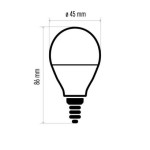 LED žárovka Classic Mini Globe 8W E14 studená bílá