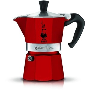 BIALETTI MOKA EXPRESS ČERVENÁ 3 ŠÁLKY