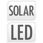 Koopman, Solární závěsná LED lampa ŽÁROVKA průměr 18,5 cm, výška 27 cm