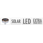 Koopman, Solární LED svítilna ProGarden s koulí průměr 25 cm, výška 68 cm