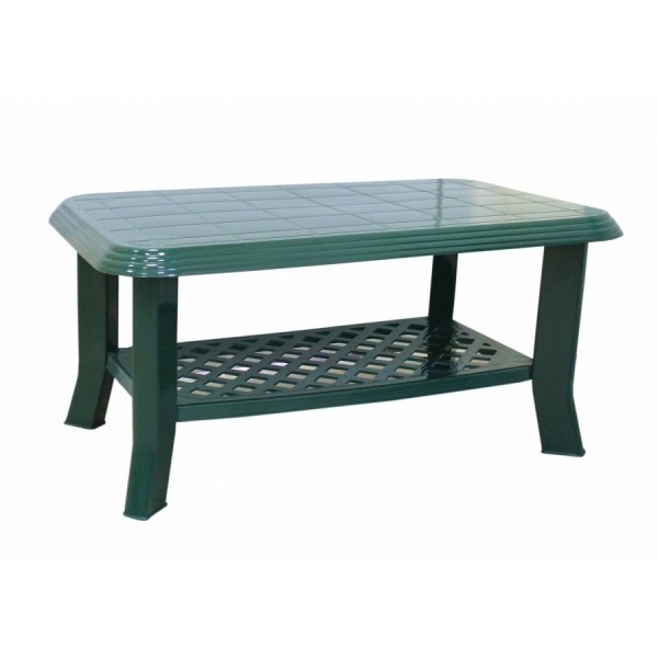 Mega Plast, plastový stůl Club, rozměr 90 x 55 cm, výška 44 cm, tmavě zelený