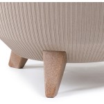 LAMELA, plastová mísa na nožkách ROMA ECO COFFEE JUMPER, průměr 47 cm, latte
