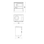 ALFA PLAM, sporák ALFA 85G ECO, 8,31 kW, pravý, bílý