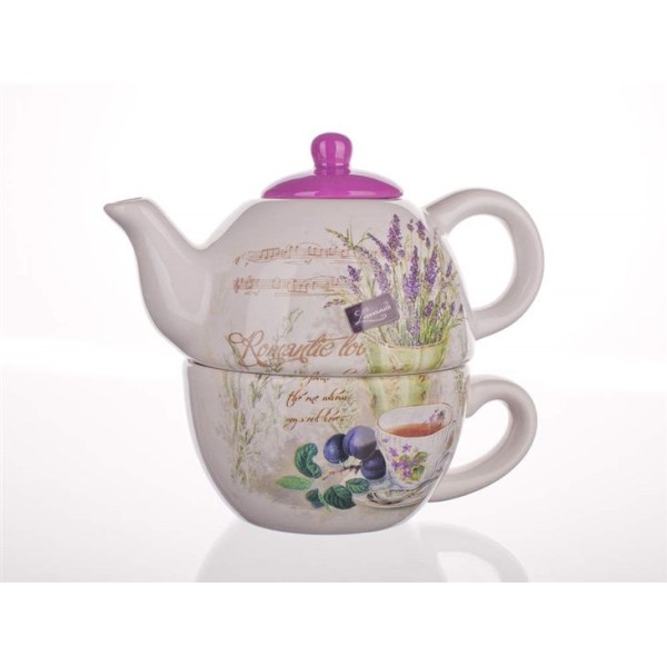 Banquet Konvička se šálkem LAVENDER OK