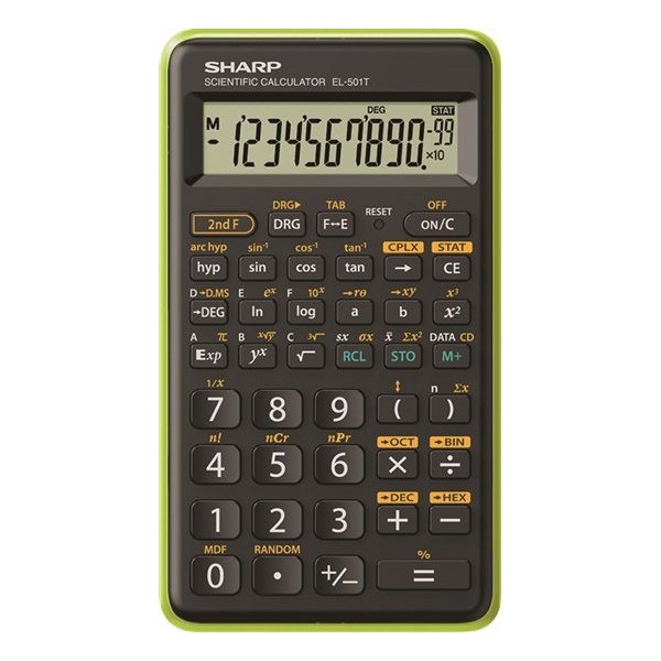 Sharp kalkulačka - EL-501T - zelená