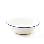 Olymp Retro (modrý lem), smaltované umyvadlo 45 cm, 12 l