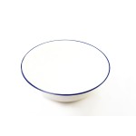 Olymp Retro (modrý lem), smaltované umyvadlo 45 cm, 12 l