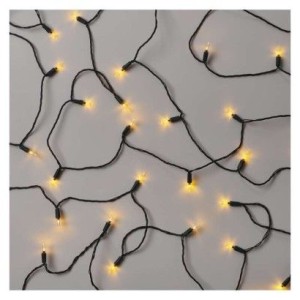 LED vánoční řetěz – tradiční, 22,35 m, venkovní i vnitřní, vintage