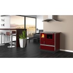ALFA PLAM, sporák ALFA 70 DOMINANT ECO, teplovzdušný 6,7 kW, pravý, červený