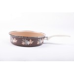 Metalac Lístky (šedé), pánev kónická 24 cm bez poklice